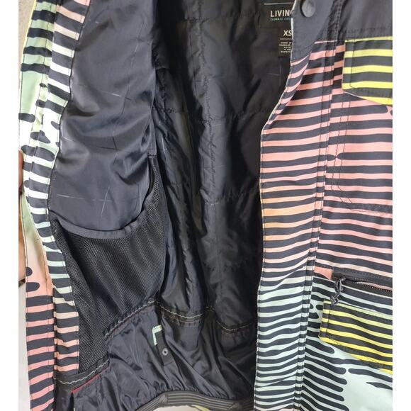 Men’s Burton Large Living Lining Striped Multicolor Snowboard Ski Jacket Coat XS - Picture 7 of 14